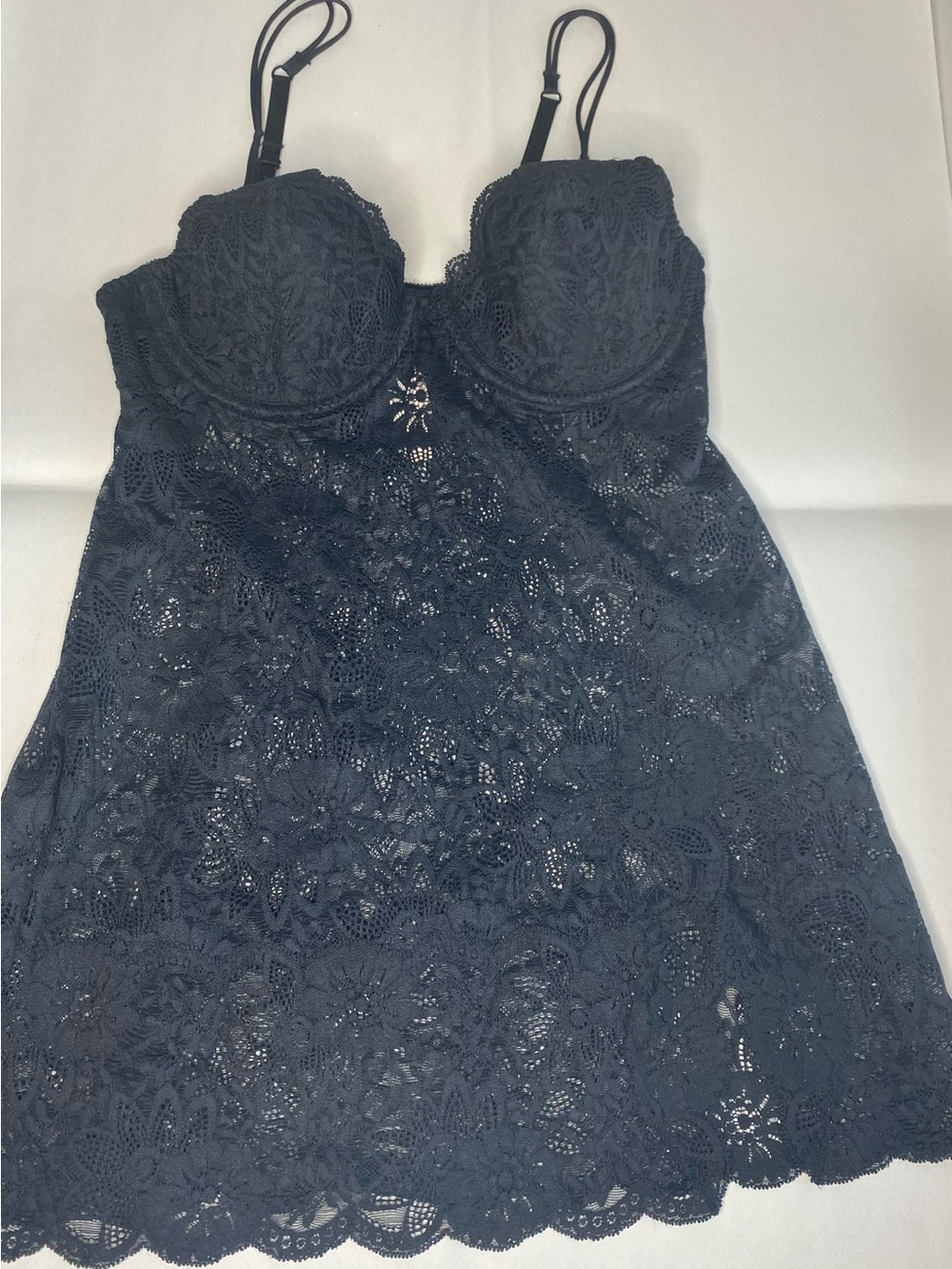 NWT Victoria’s Secret Lace Push up bra Babydoll Slip Size 36C